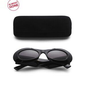 GUCCI Black 51mm Round Sunglasses